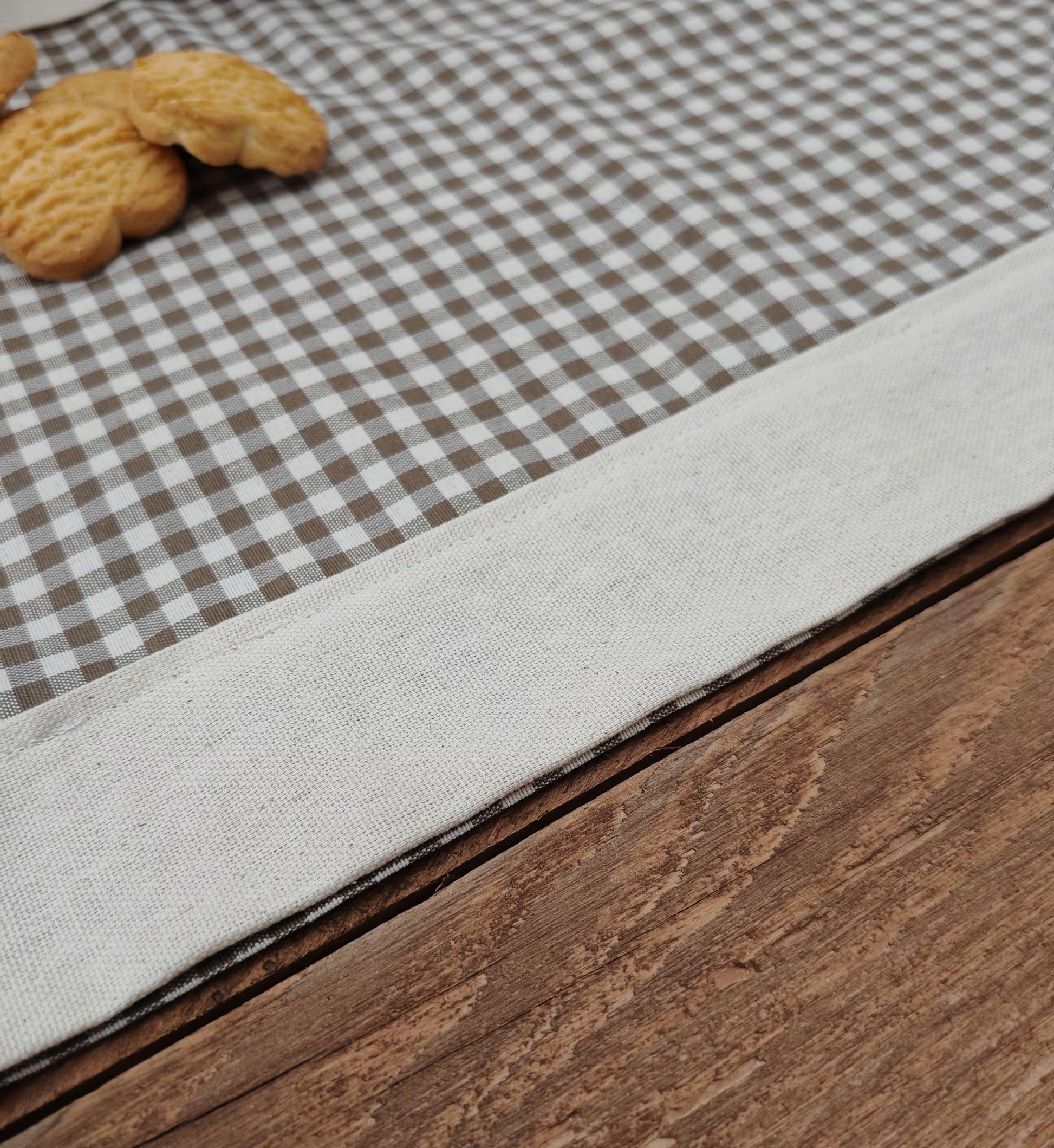 Tovaglietta runner cotone vichy decorazione colazione