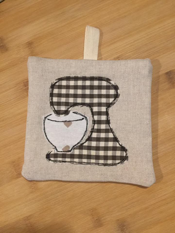 Coppia presine vichy cucina fatte a mano