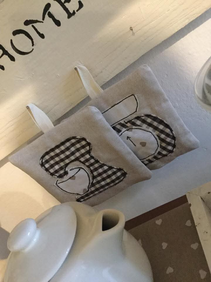 Coppia presine vichy cucina fatte a mano