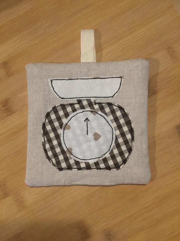 Coppia presine vichy cucina fatte a mano