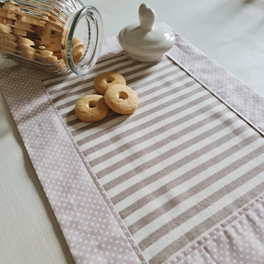 Tovaglietta colazione Country Chic fatta a mano in cotone 100%